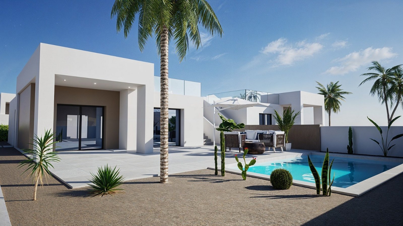 Moderne 3-Zimmer-Villa mit Pool &amp; Solarium