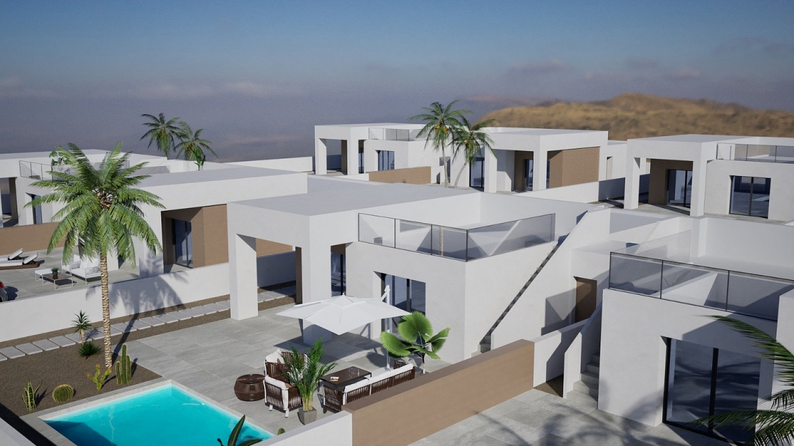 Moderne 3-Zimmer-Villa mit Pool &amp; Solarium