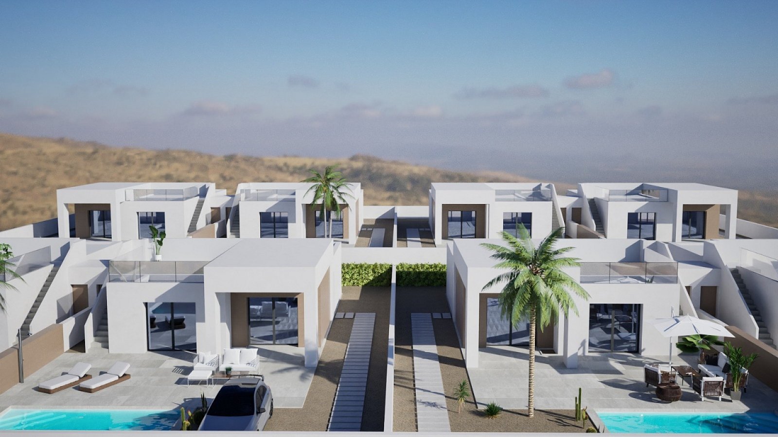 Moderne 3-Zimmer-Villa mit Pool &amp; Solarium