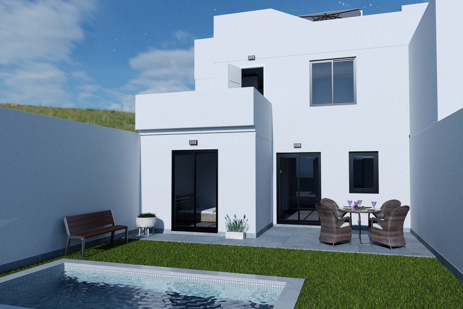 Los Belones: Exklusive Villa mit 3 Schlafzimmern, Privatpool & Garage 