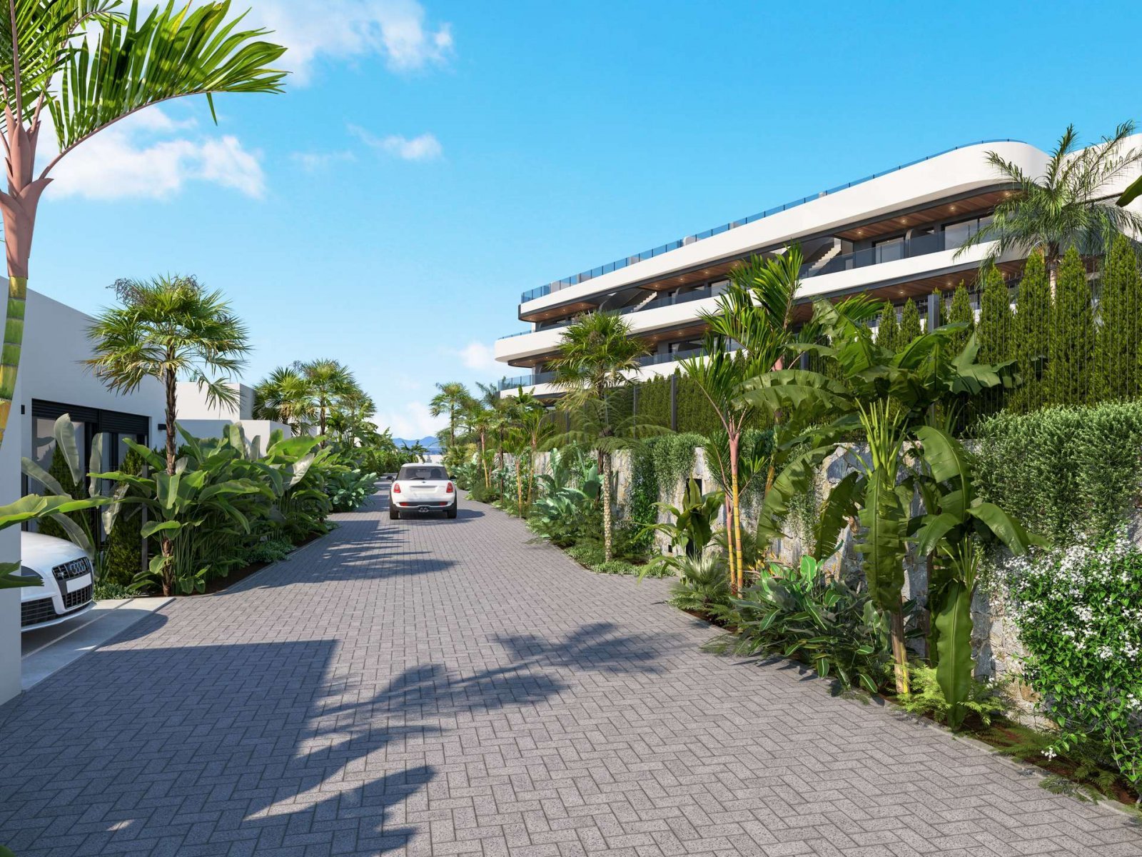 Luxuriöses Penthouse am Golfplatz mit Meerblick