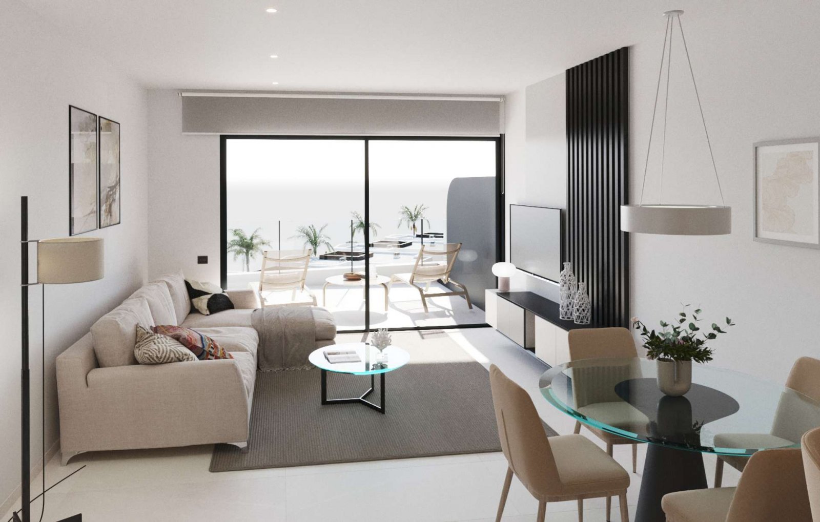 Luxuriöses Penthouse am Golfplatz mit Meerblick