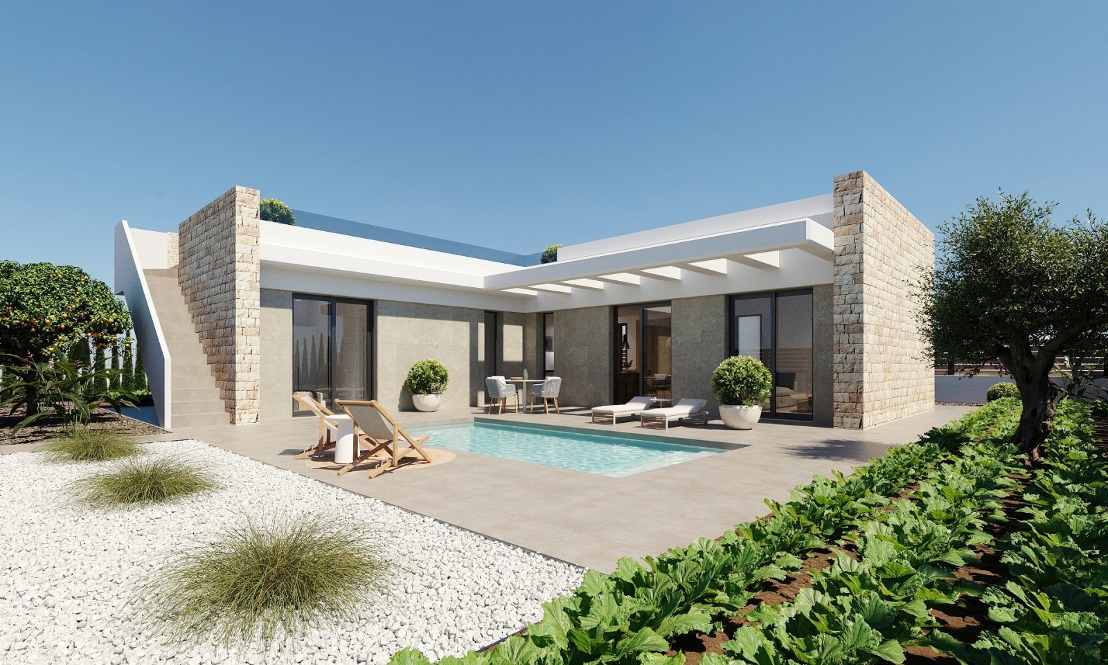 Exklusive 3-Zimmer-Villa mit Privatpool &amp; Solarium