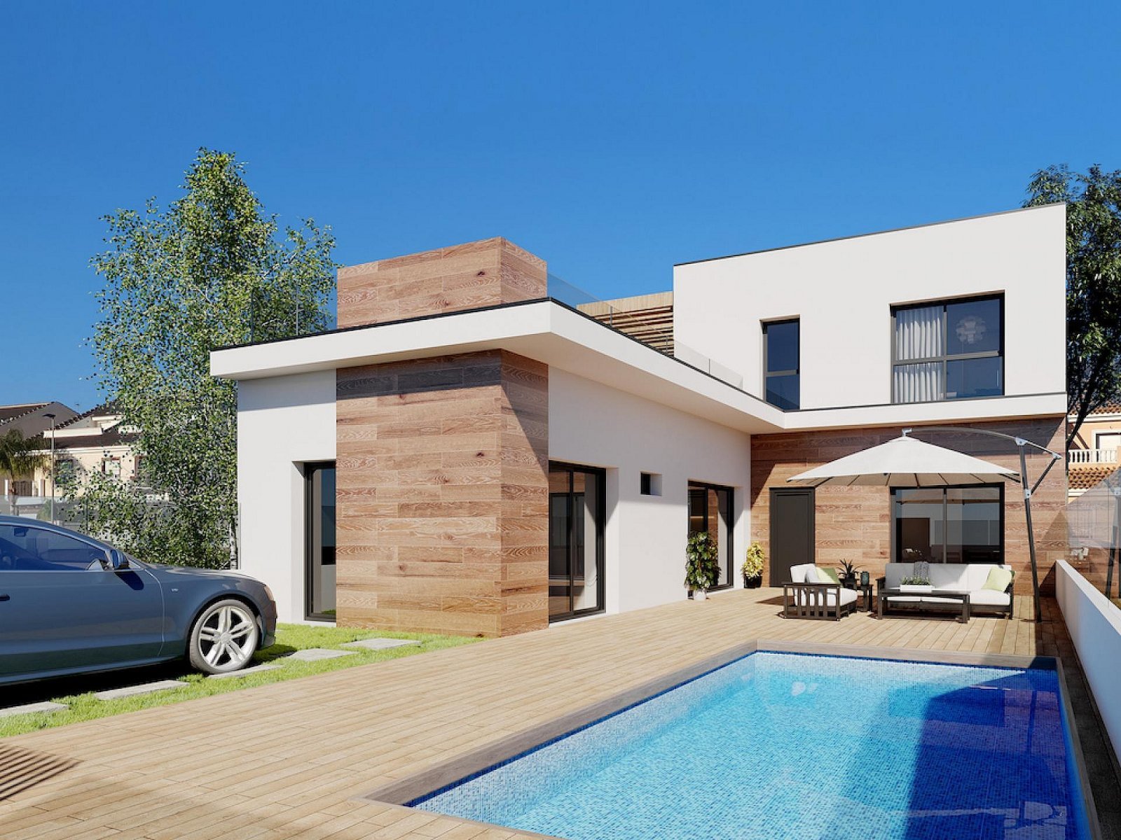 San Javier: Neue Traumvillen: Komfortables Wohnen mit Pool 