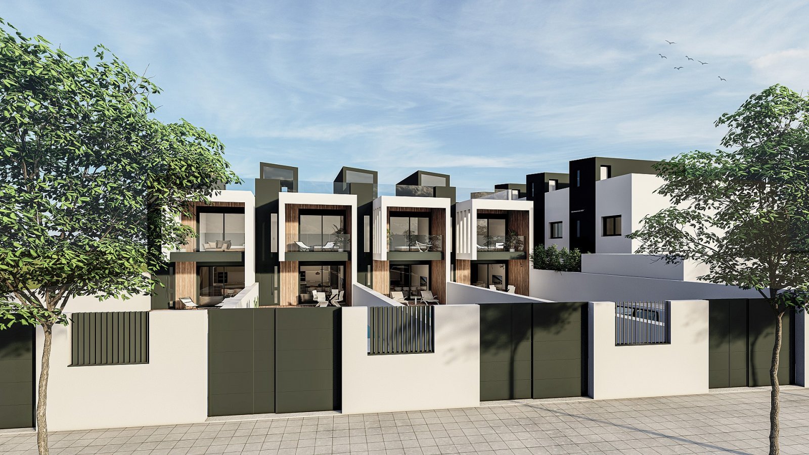 Traumhafte Terrassen-Villa mit Pool und Parkplatz