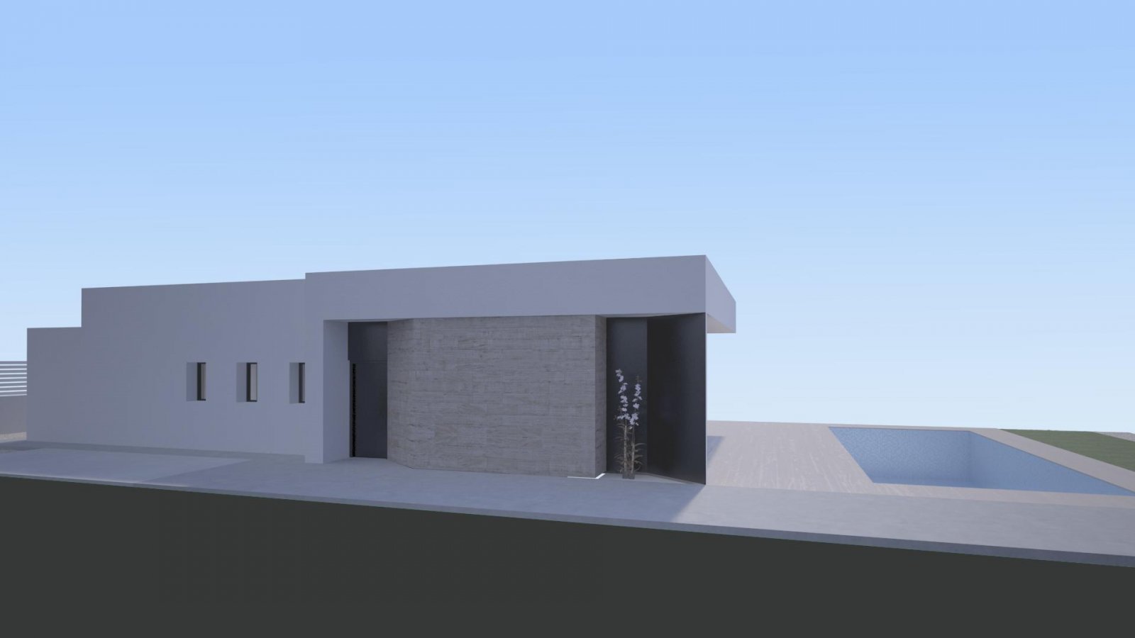 Exklusive Neubauvilla mit Pool und Solarium
