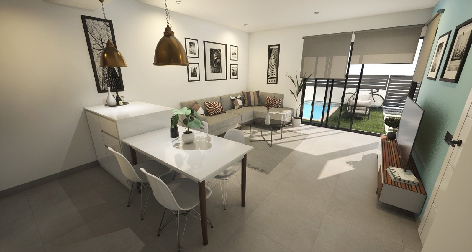 Moderne Villa mit privatem Pool und Carport
