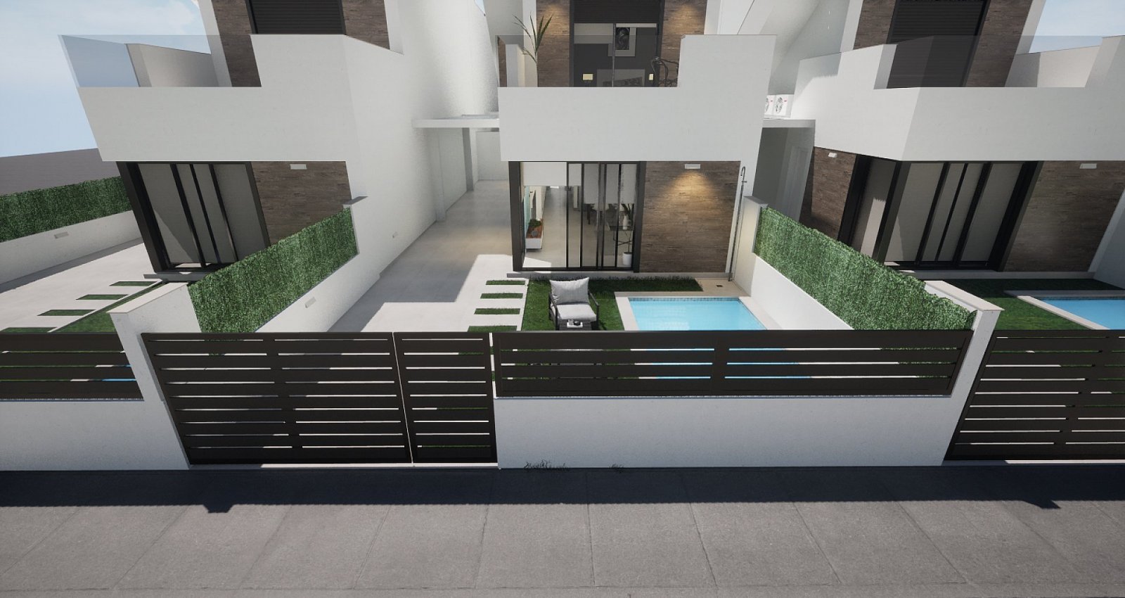 Moderne Villa mit privatem Pool und Carport