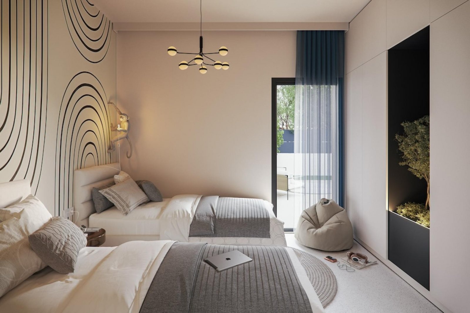 Moderne Bungalow-Villa mit Pooloption
