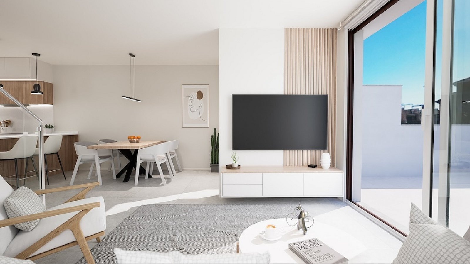 Moderne Reihenvilla mit Pool nahe Strand