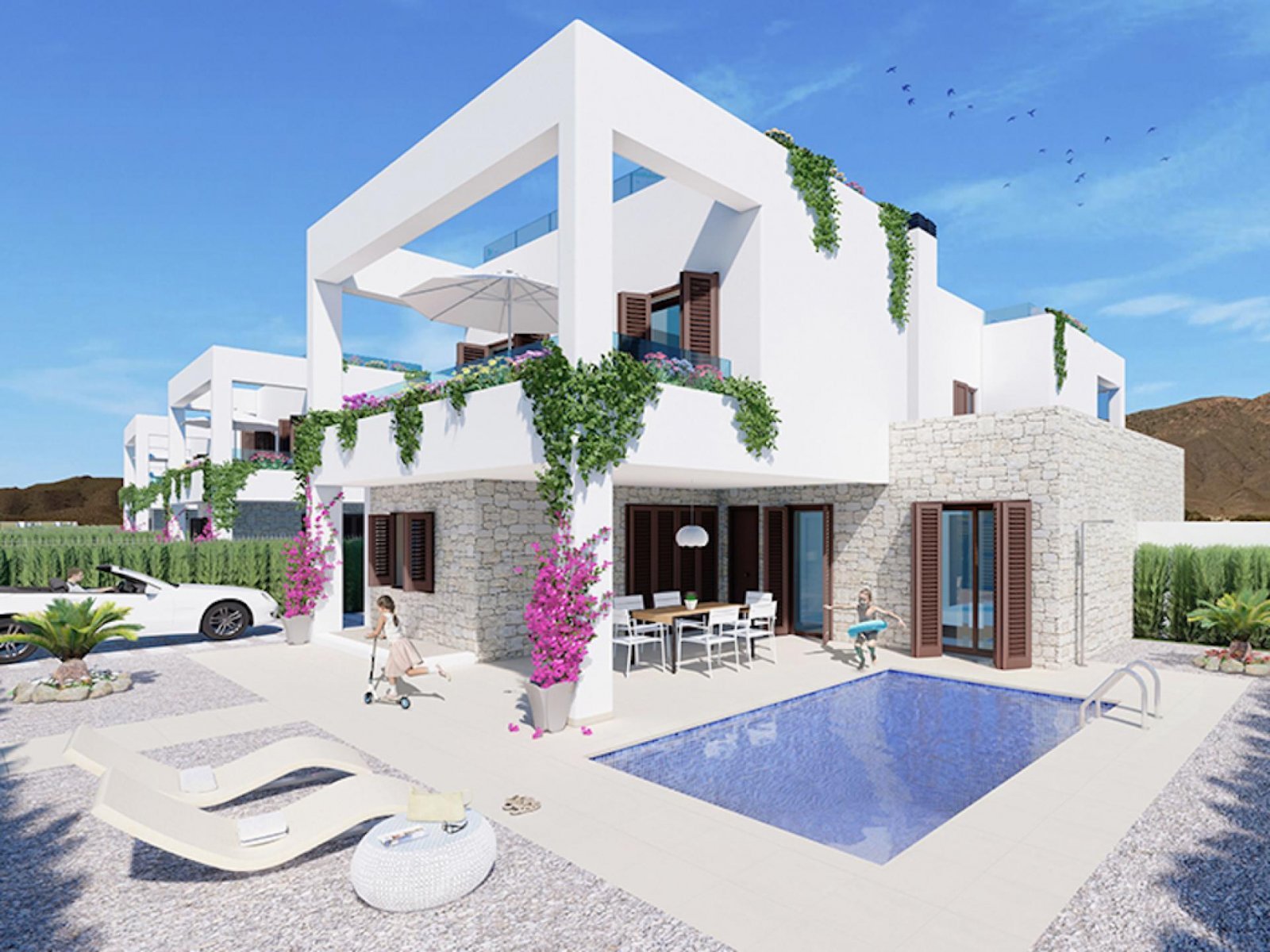 Mediterrane Villa mit Panoramablick