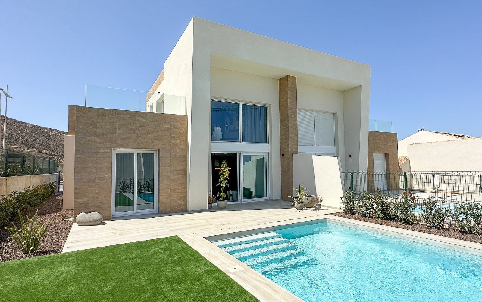 La Finca Golf: Exklusive Doppelhaushälfte mit 3 Schlafzimmern und Privatpool 