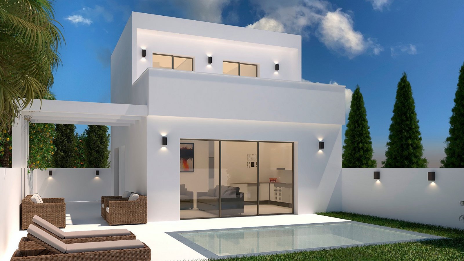 Moderne Villa mit Garten und optionalem Swimmingpool