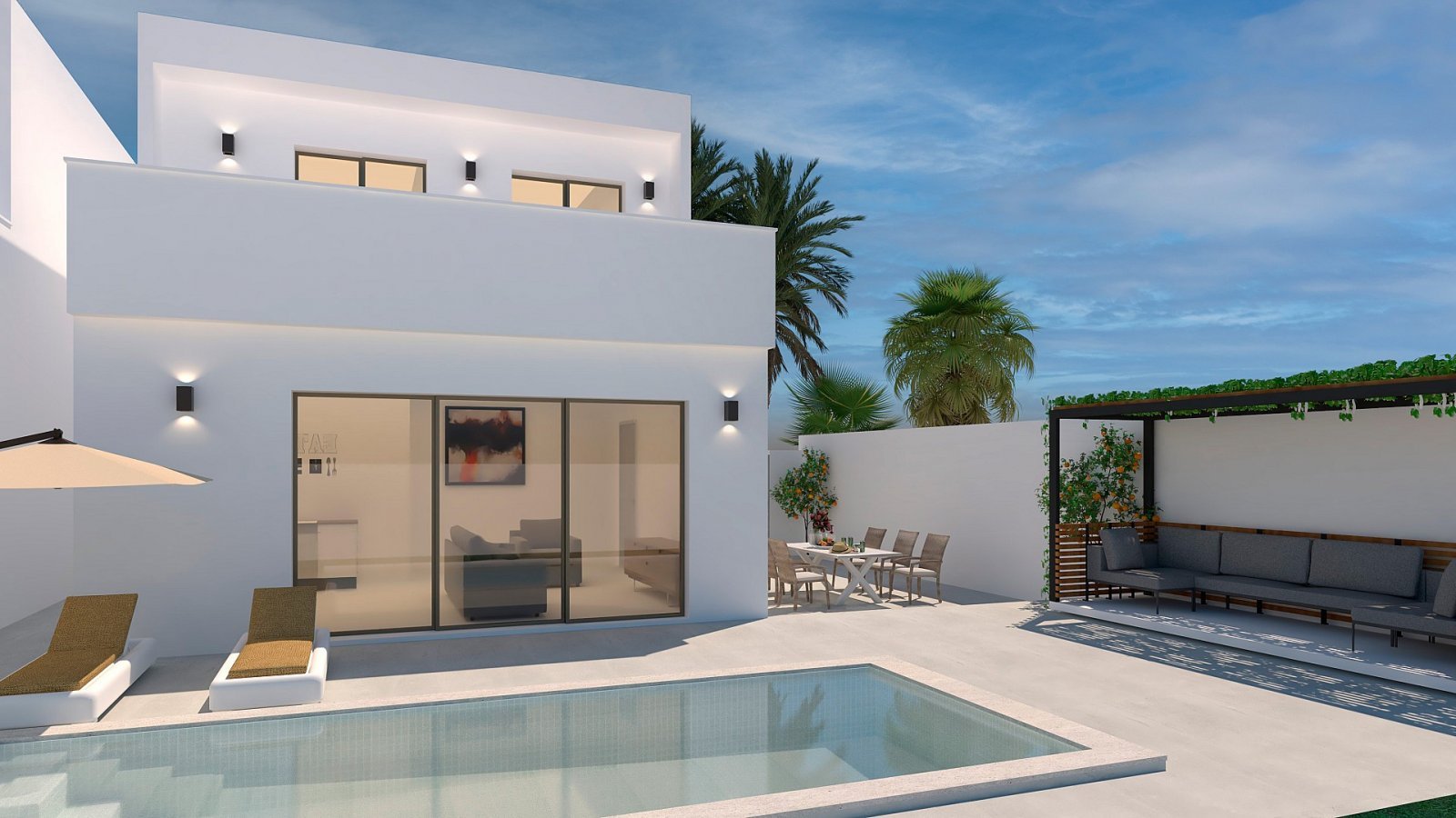 Moderne Villa mit Garten und optionalem Swimmingpool