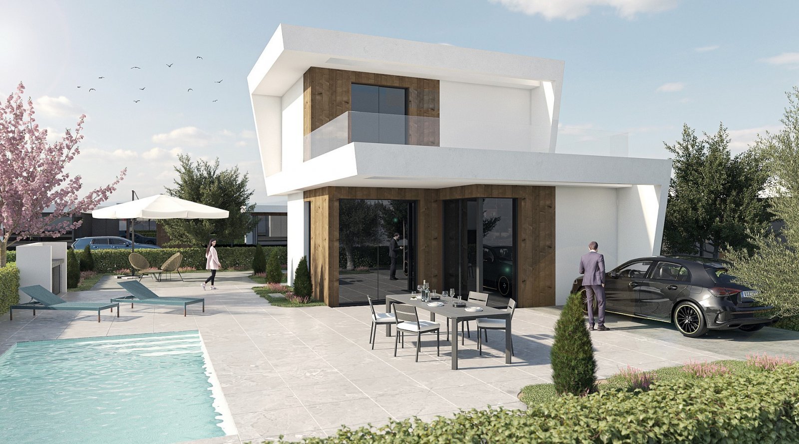 Elegante Villa mit Pool und Garten
