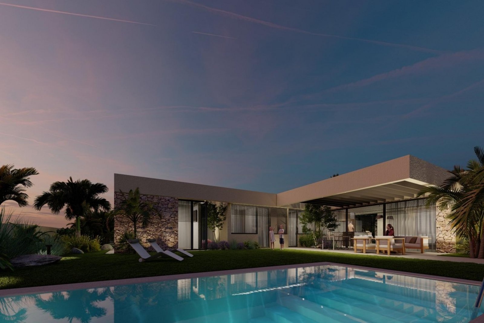 Nachhaltige Designvilla mit Pool und Naturblick