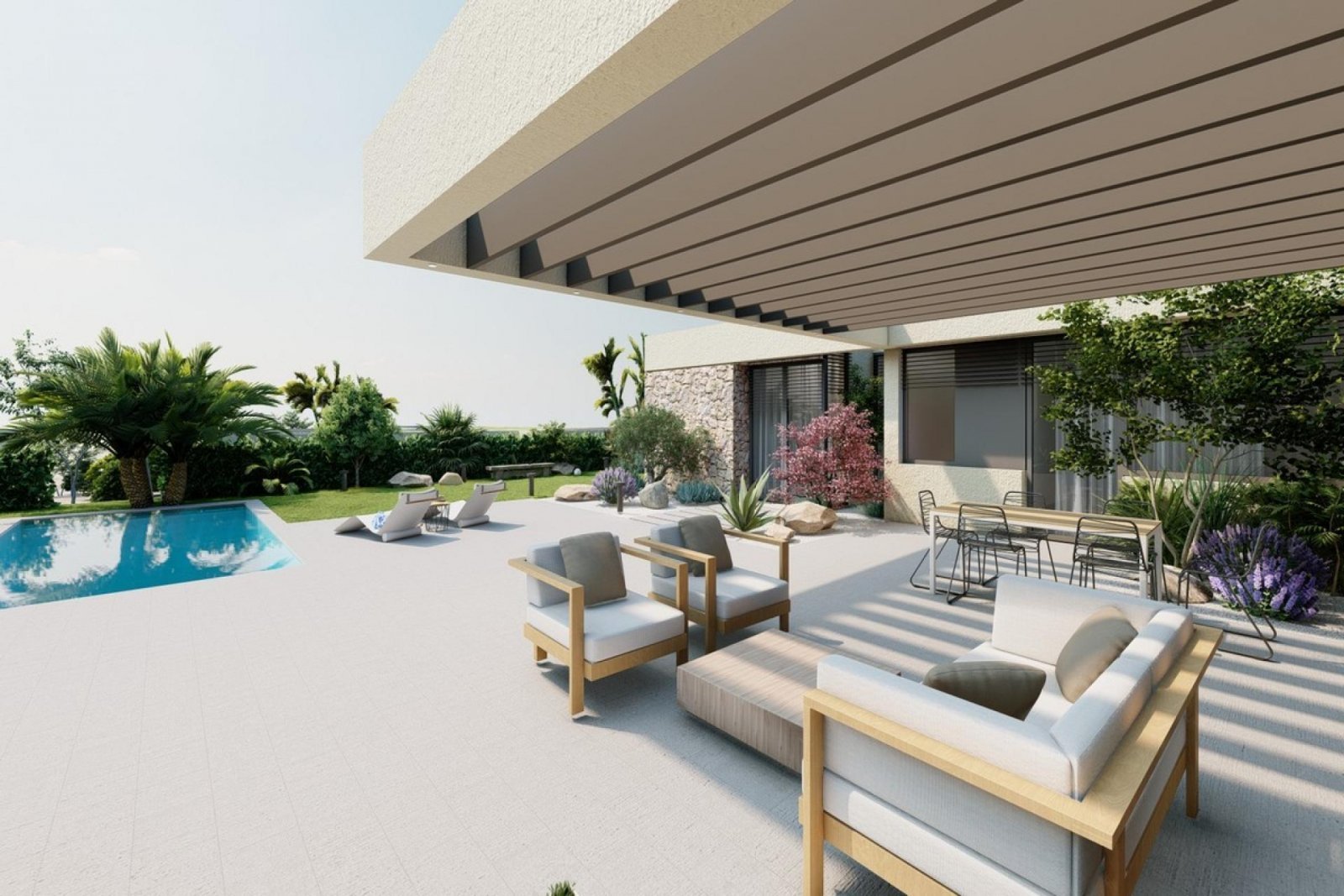 Elegante Designvilla mit Privatpool und Grünblick