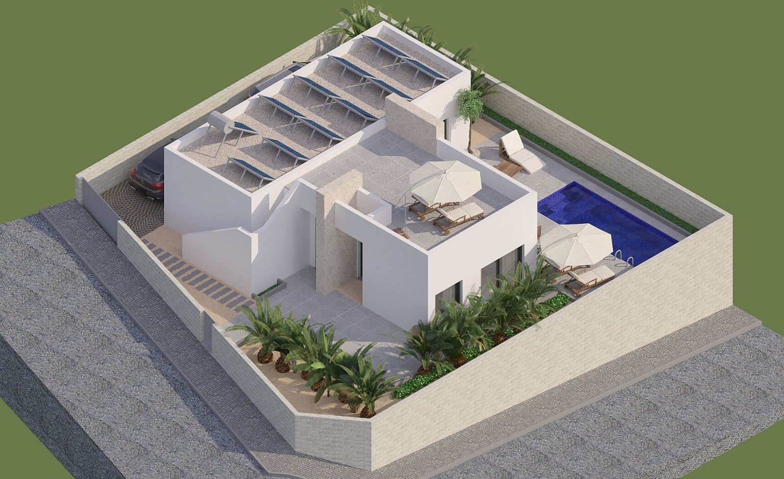 Luxuriöse Villa mit 3 Schlafzimmern und Privatpool