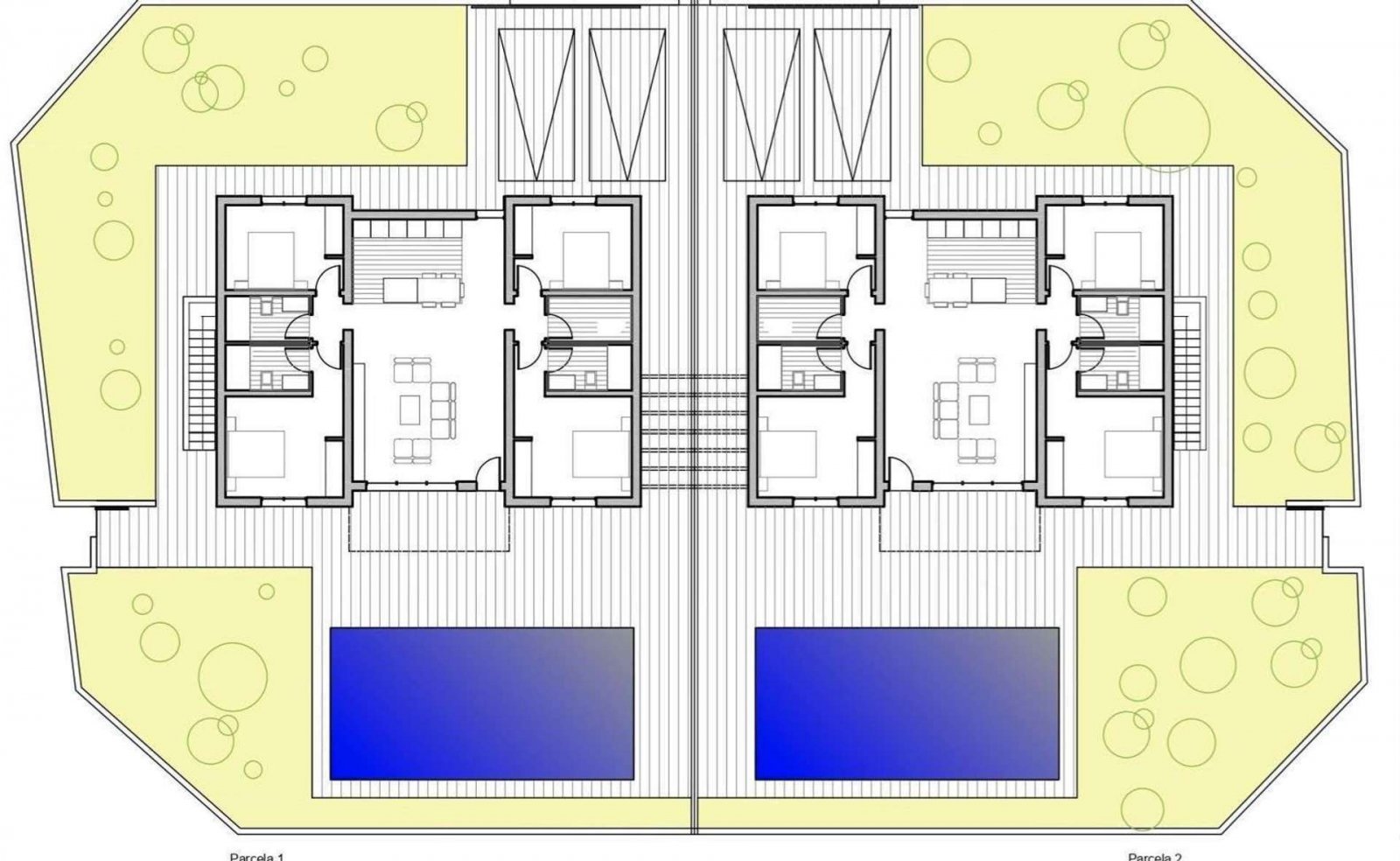 Schöne Villa mit großem Grundstück im Resort mit privatem Sicherheitsdienst