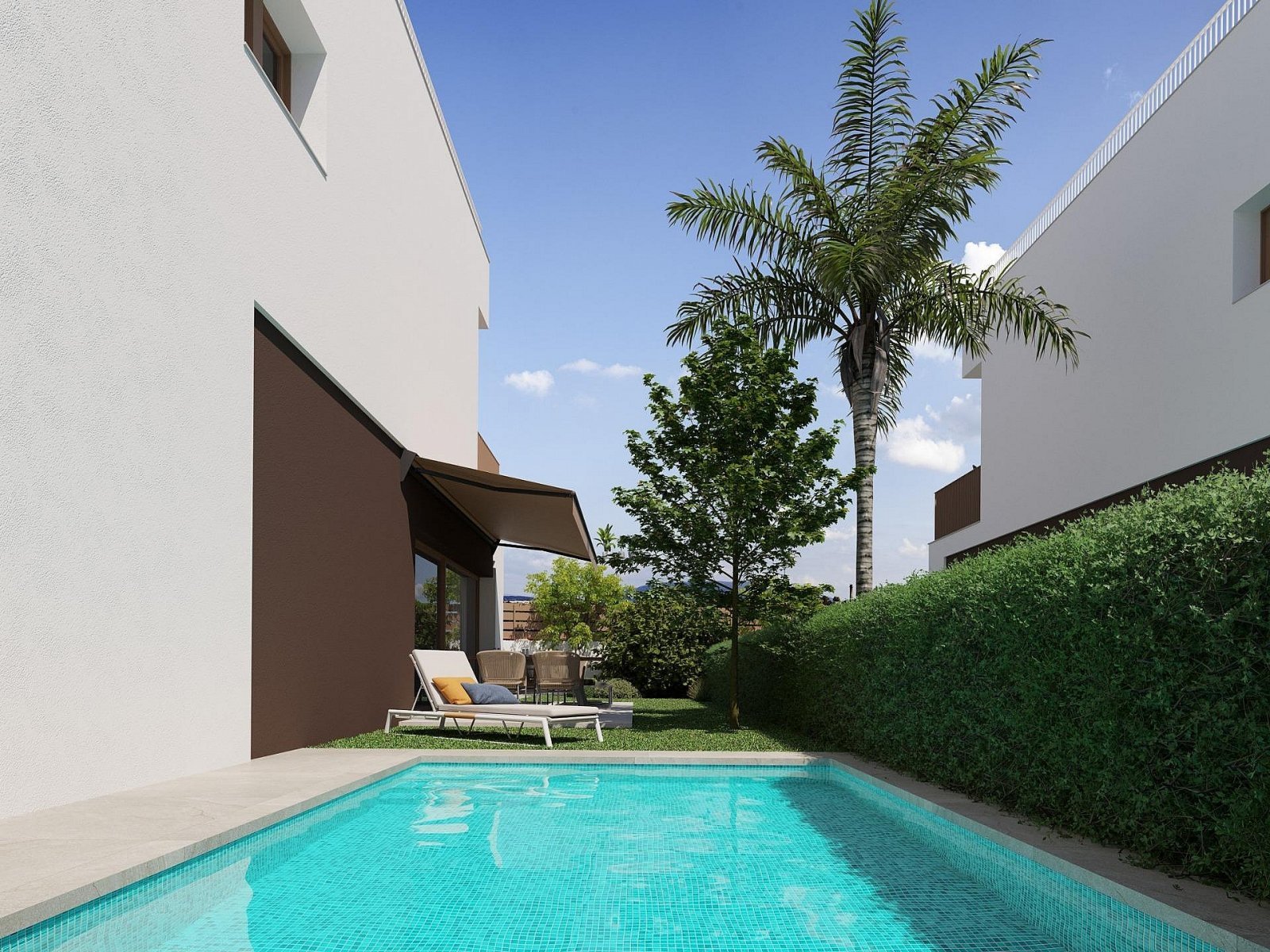 Exklusive Neubau-Villa mit Pool nur 800 m vom Strand
