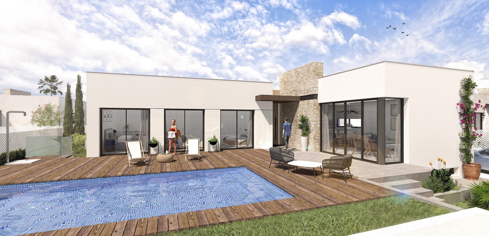 Exklusive Villa mit privatem Pool im Resort