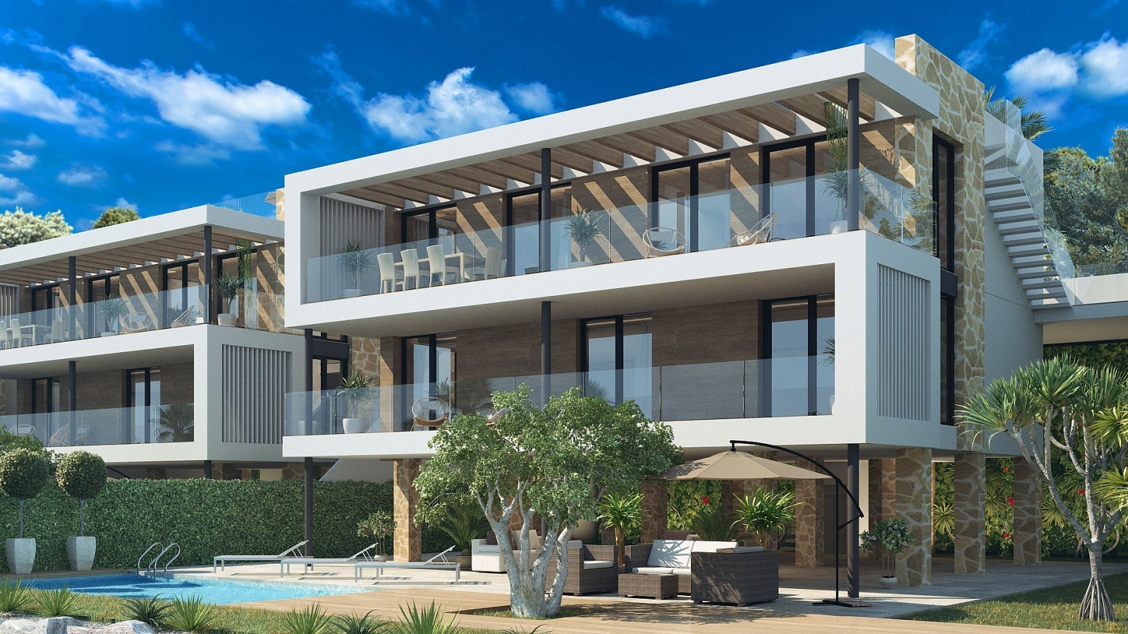 Rojales: Elegante Villen mit privatem Pool 