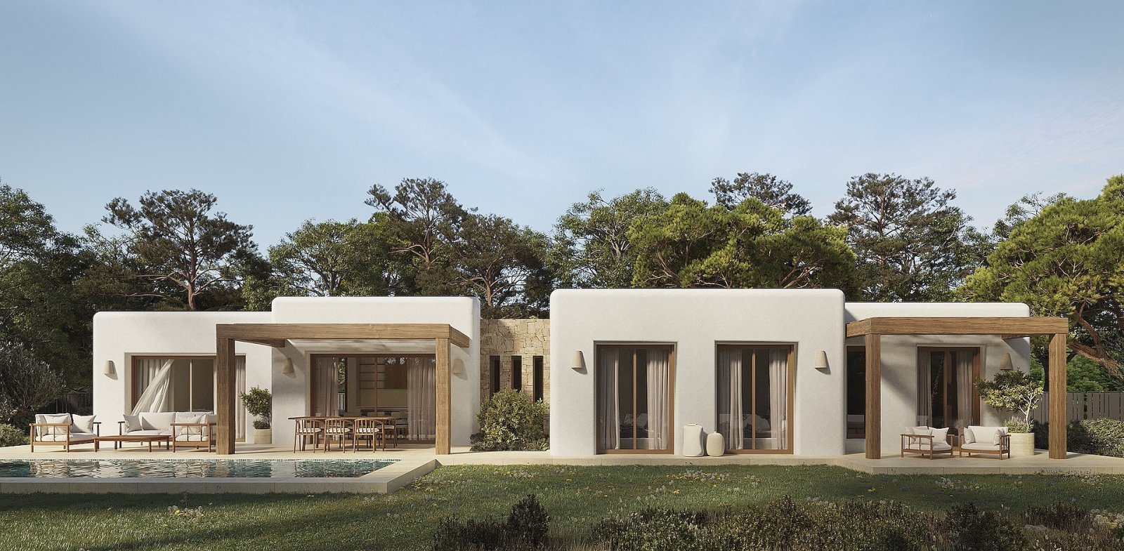 Ibizenkische Villa mit Privatpool &amp; mediterranem Flair