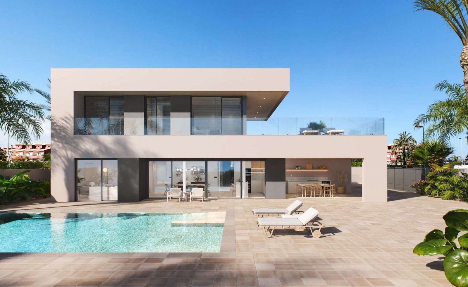 Ultimative Luxusvillen mit Pool und Garage, individuell gestaltet
