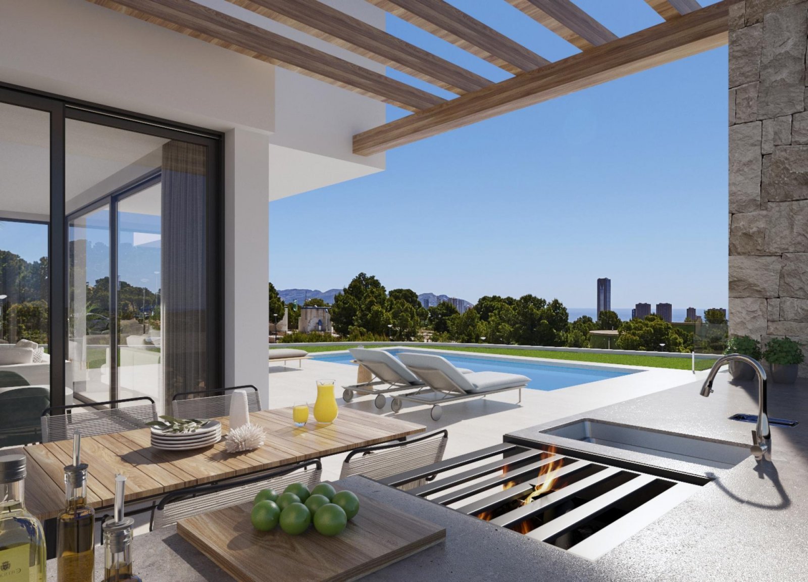 Exklusive Neubauvilla mit Pool, 3 Schlafzimmern &amp; Privatparkplatz