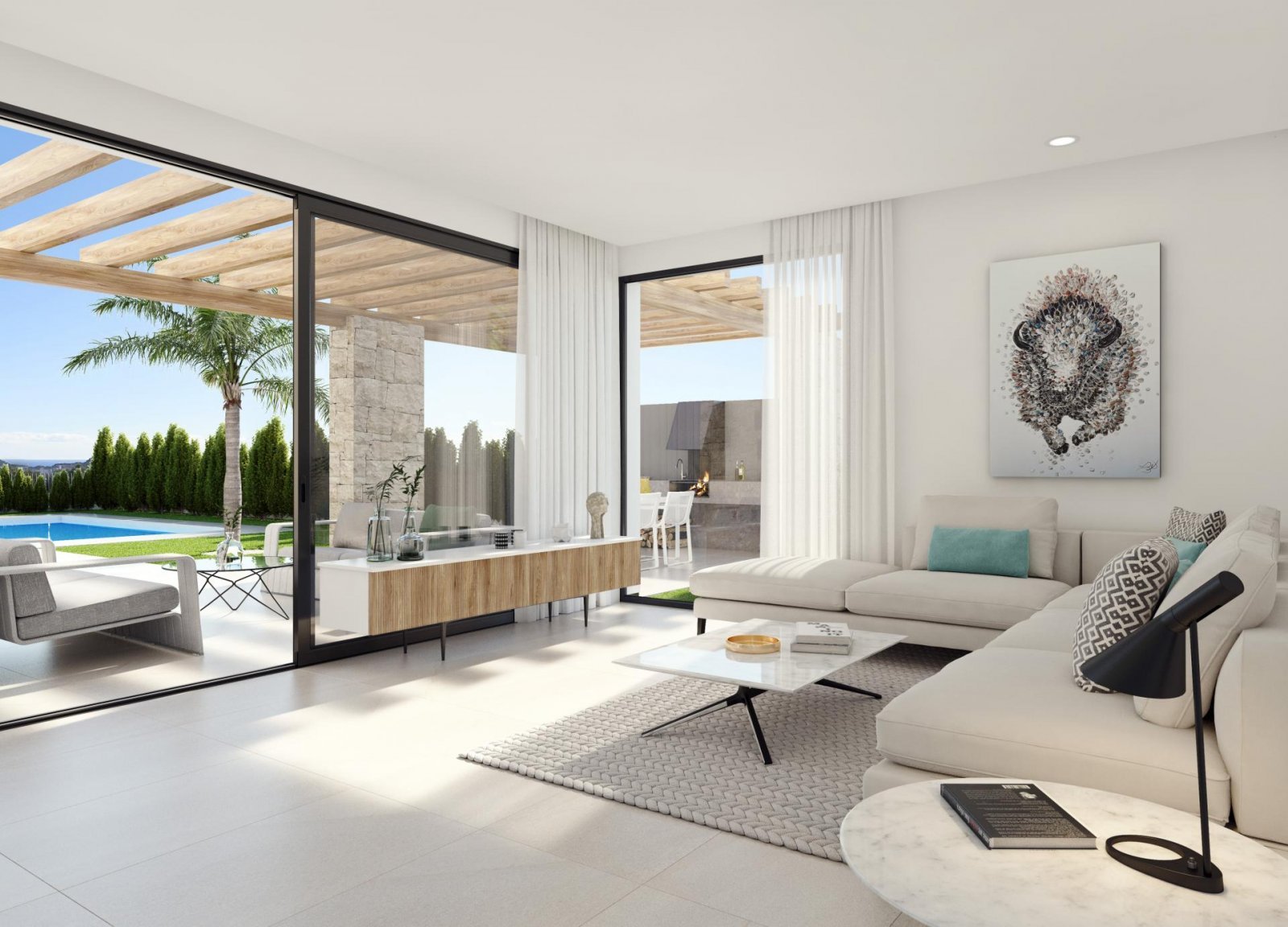 Exklusive Neubauvilla mit Pool, 3 Schlafzimmern &amp; Privatparkplatz