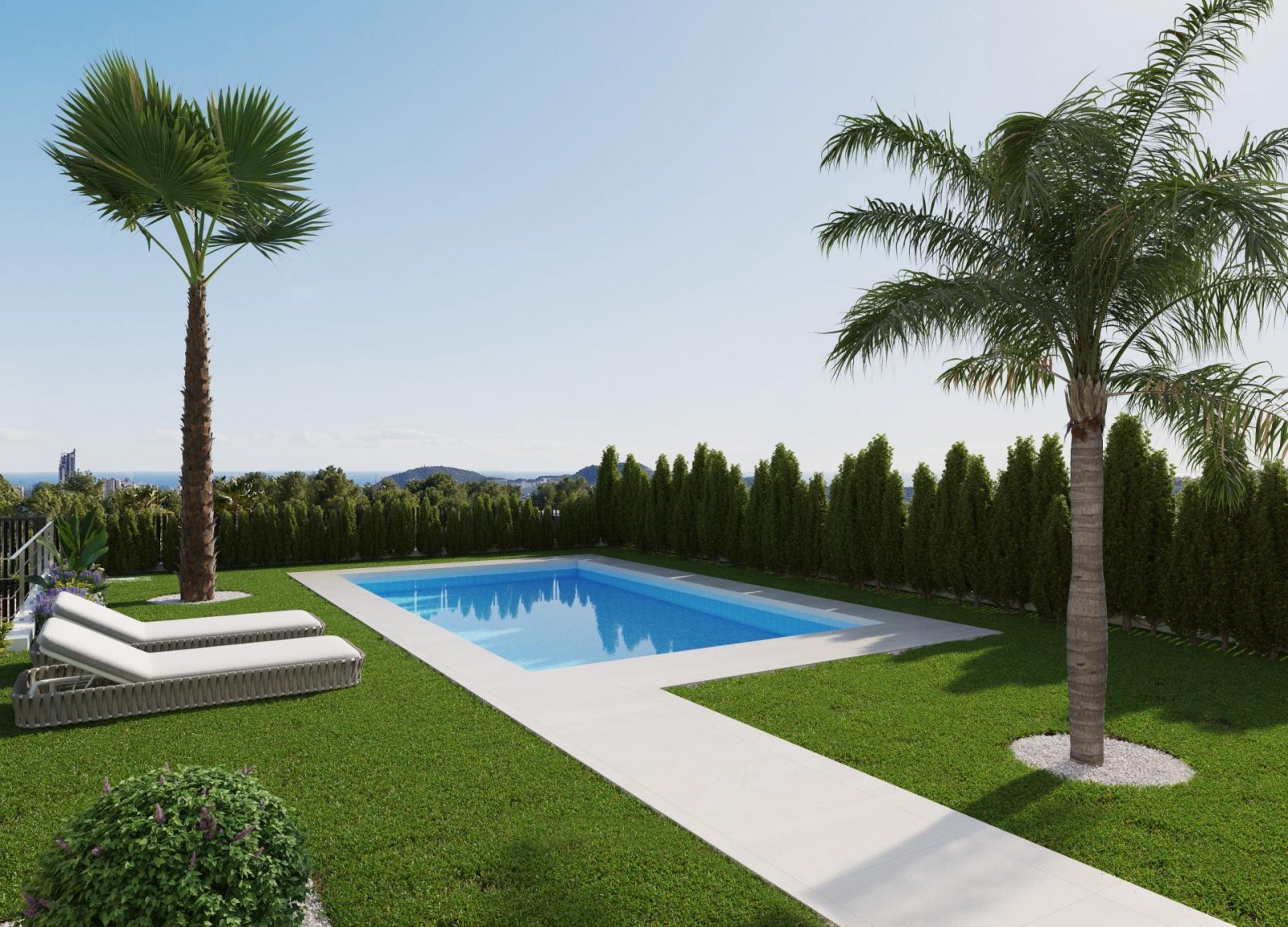 Exklusive Neubauvilla mit Pool, 3 Schlafzimmern &amp; Privatparkplatz