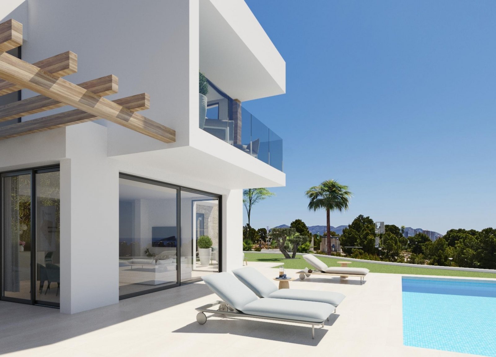 Exklusive Neubauvilla mit Pool, 3 Schlafzimmern &amp; Privatparkplatz