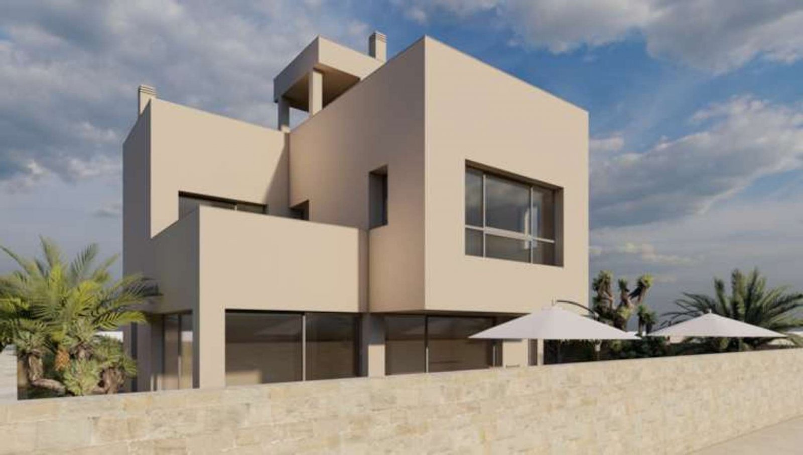 Luxusvilla direkt am Strand mit Meeresblick