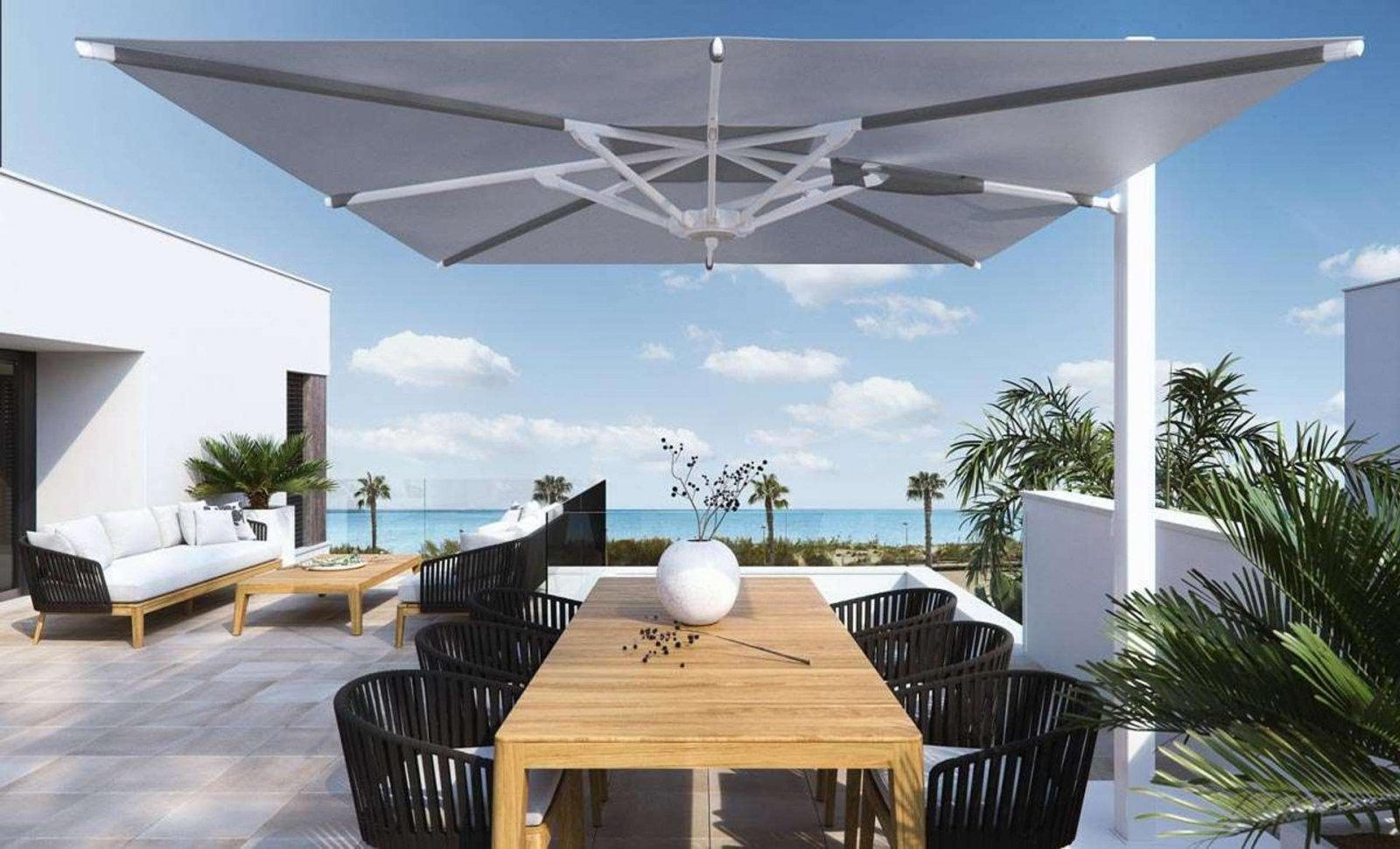 Luxusvilla direkt am Strand mit Meeresblick