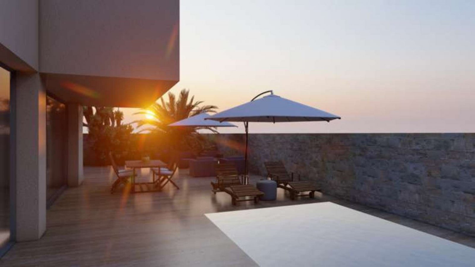 Luxusvilla direkt am Strand mit Meeresblick