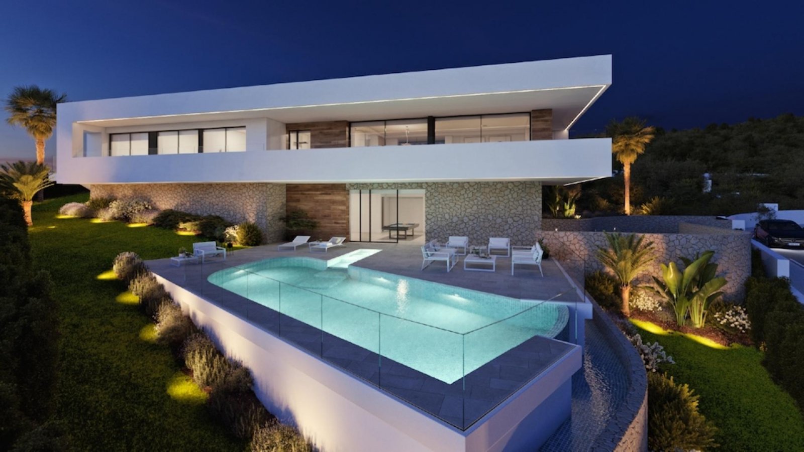 Mediterraner Luxus mit Meerblick und Infinity-Pool