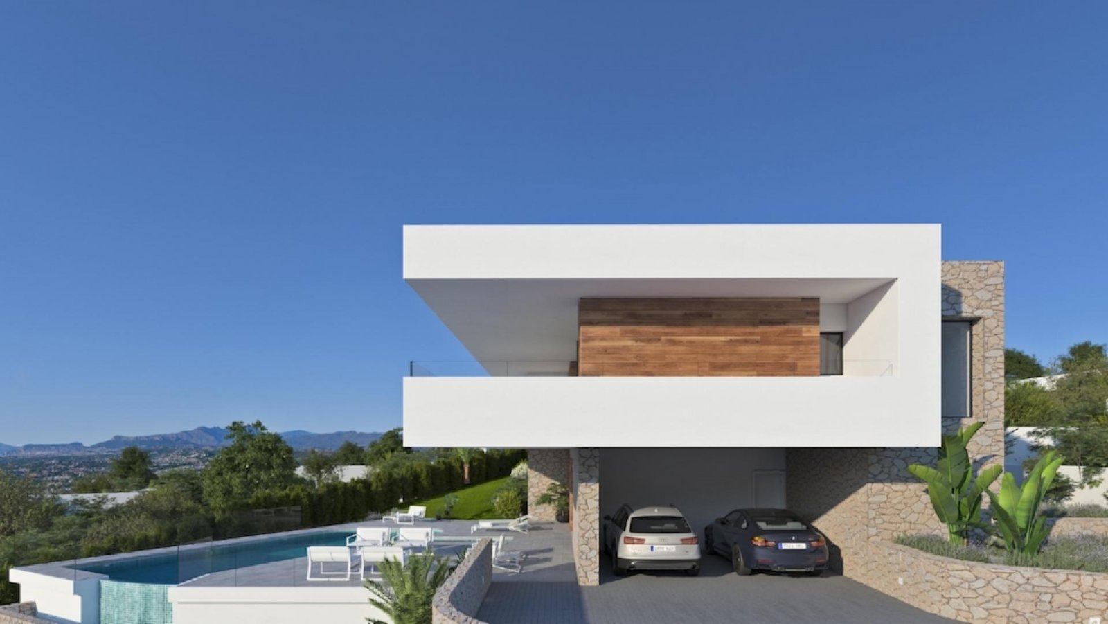 Mediterraner Luxus mit Meerblick und Infinity-Pool