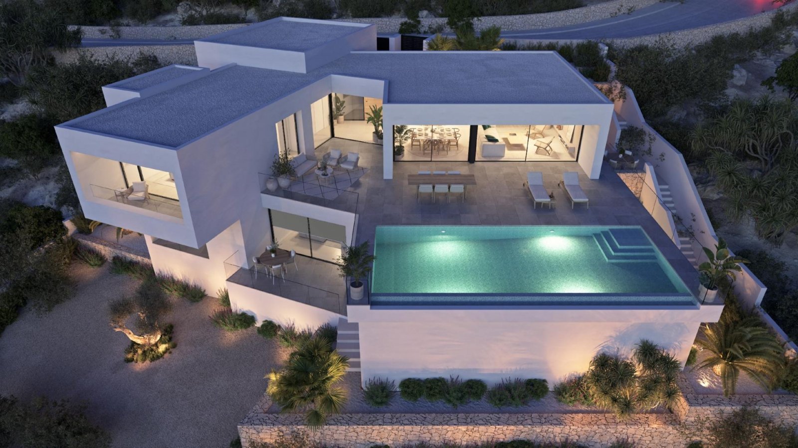Exklusive Designvilla mit Infinity-Pool und Meerblick