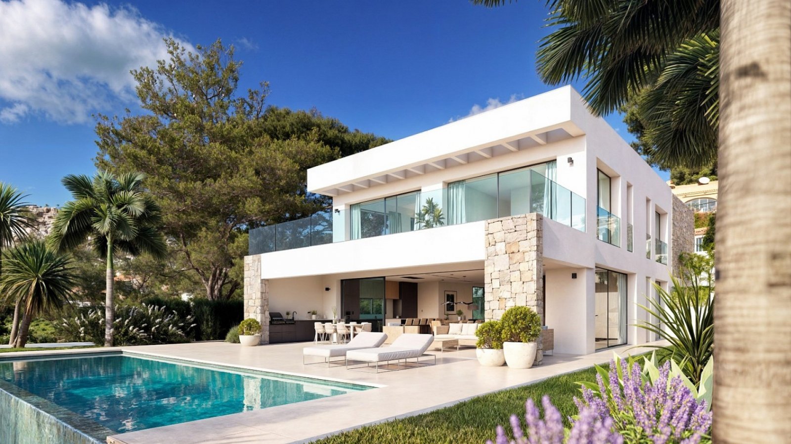 Luxusvilla mit Infinity-Pool, Meerblick & 4 Schlafzimmern