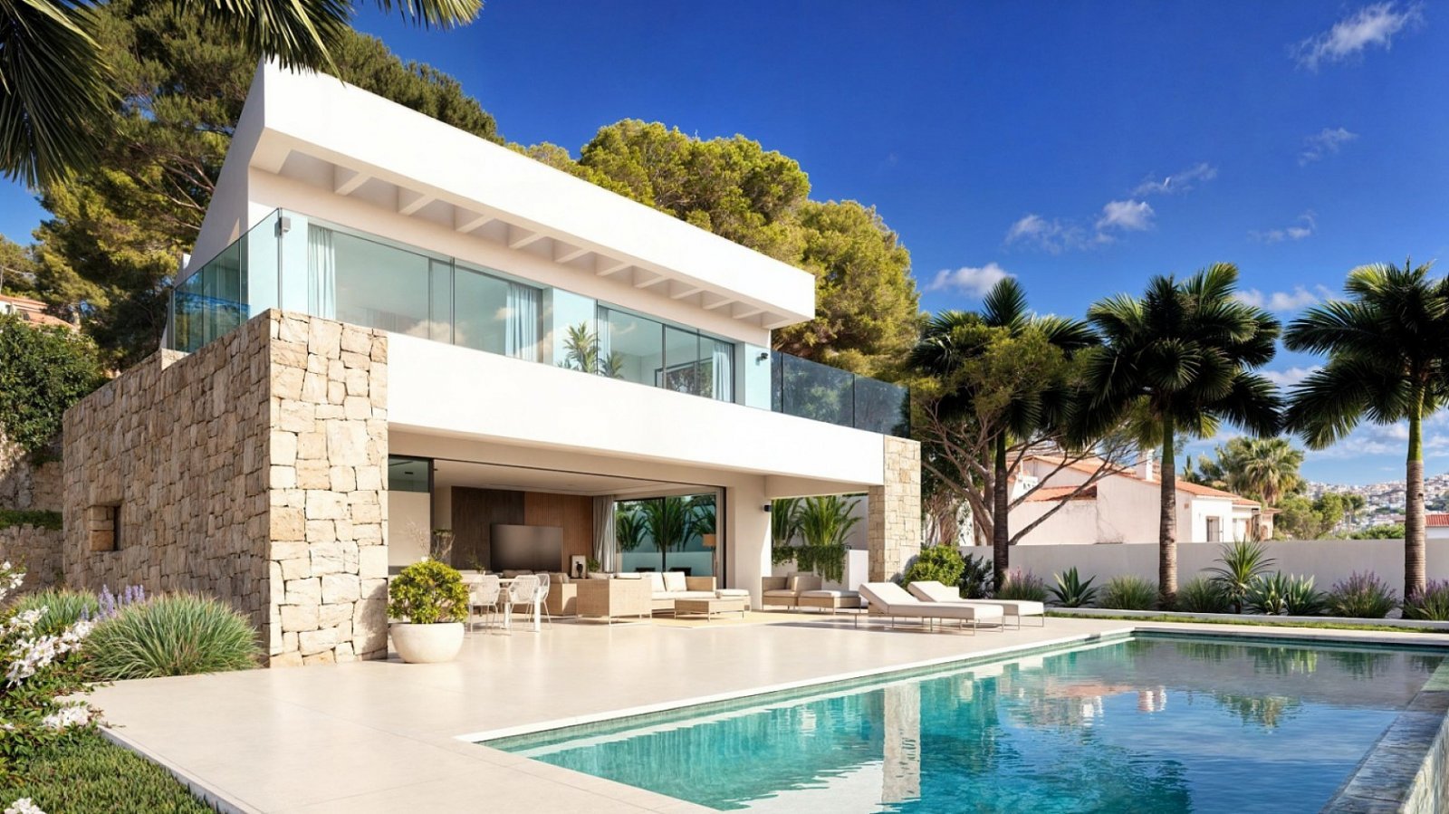 Luxusvilla mit Infinity-Pool, Meerblick & 4 Schlafzimmern