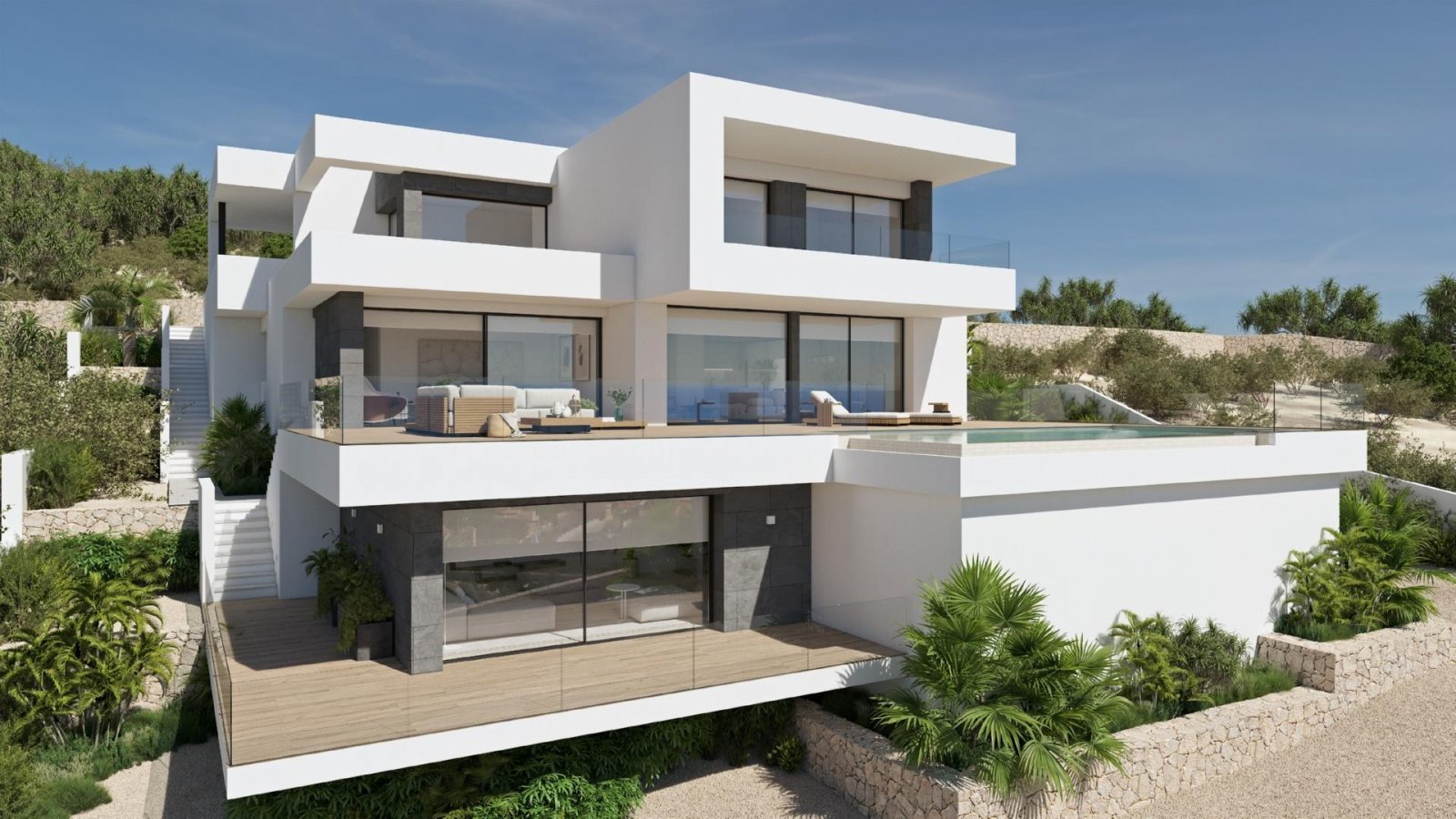 Mediterraner Luxus mit Meerblick