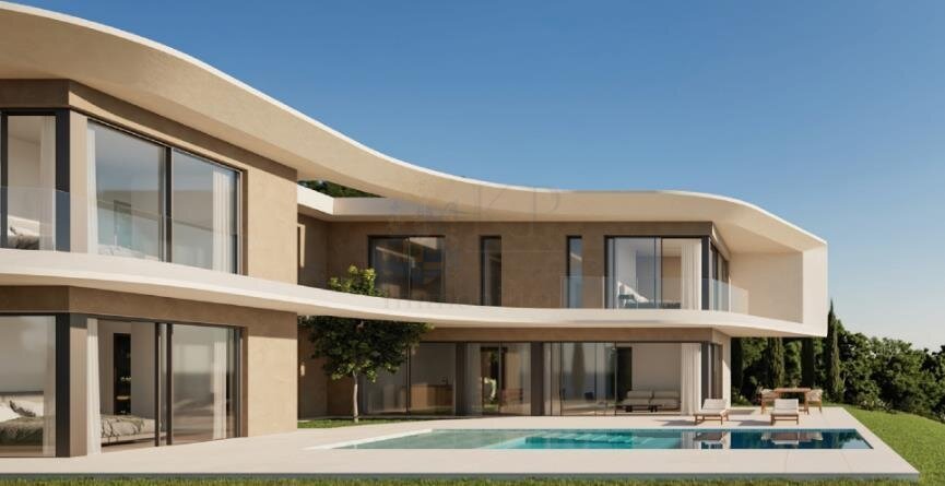 ***Exklusive und elegante Villa Emerald mit 360-Grad-Panoramablick auf das Meer, die Berge und das Tal***