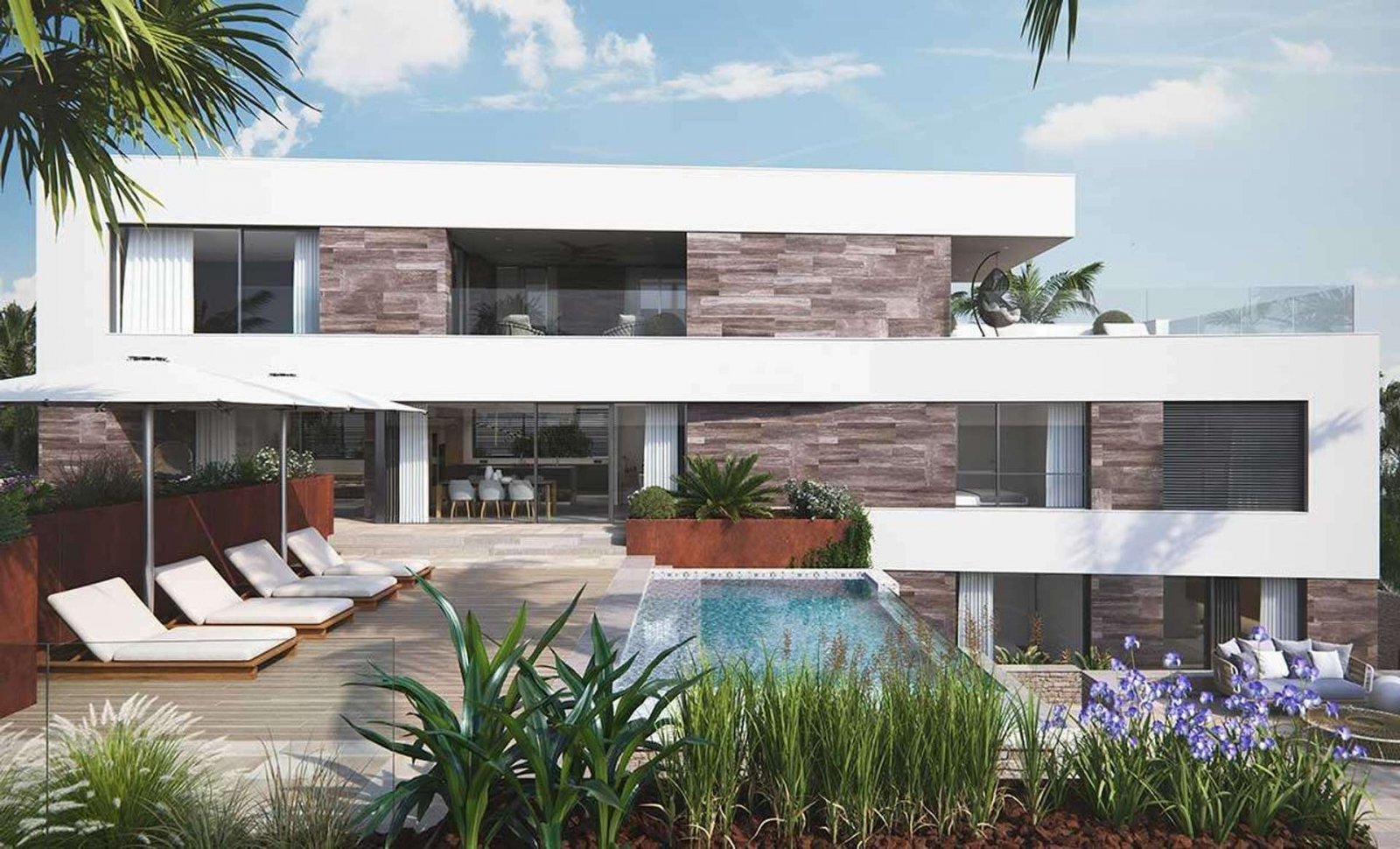Luxusvilla mit Meerblick nur wenige Schritte vom Strand