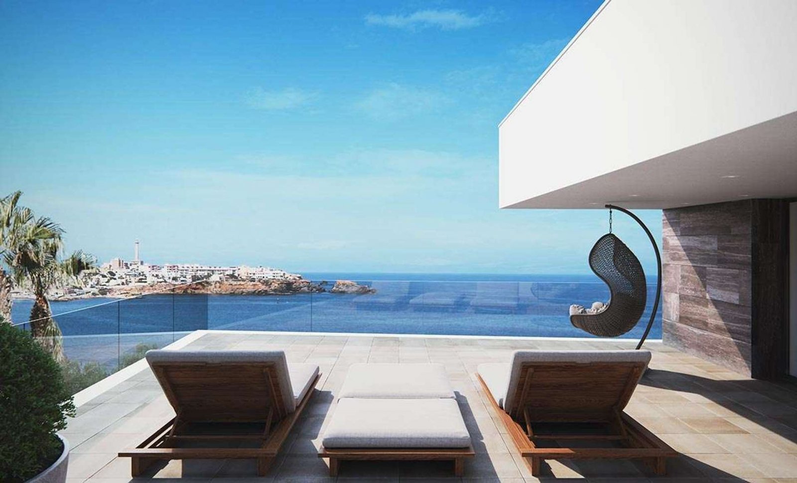 Luxusvilla mit Meerblick nur wenige Schritte vom Strand