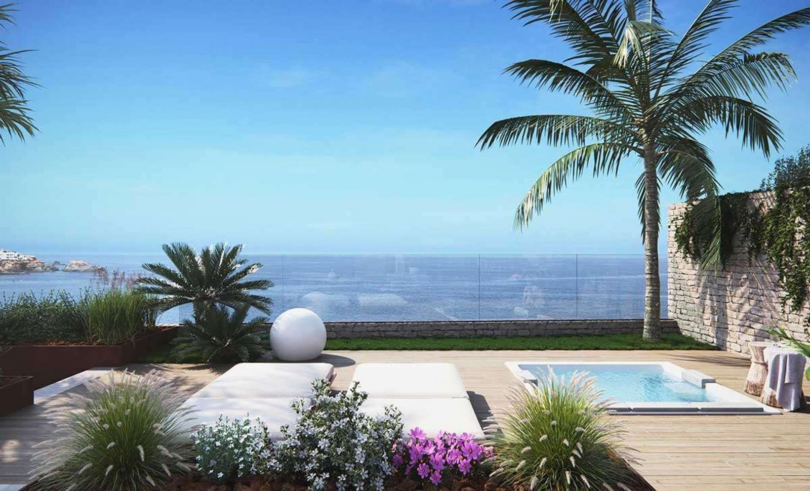 Luxusvilla mit Meerblick nur wenige Schritte vom Strand