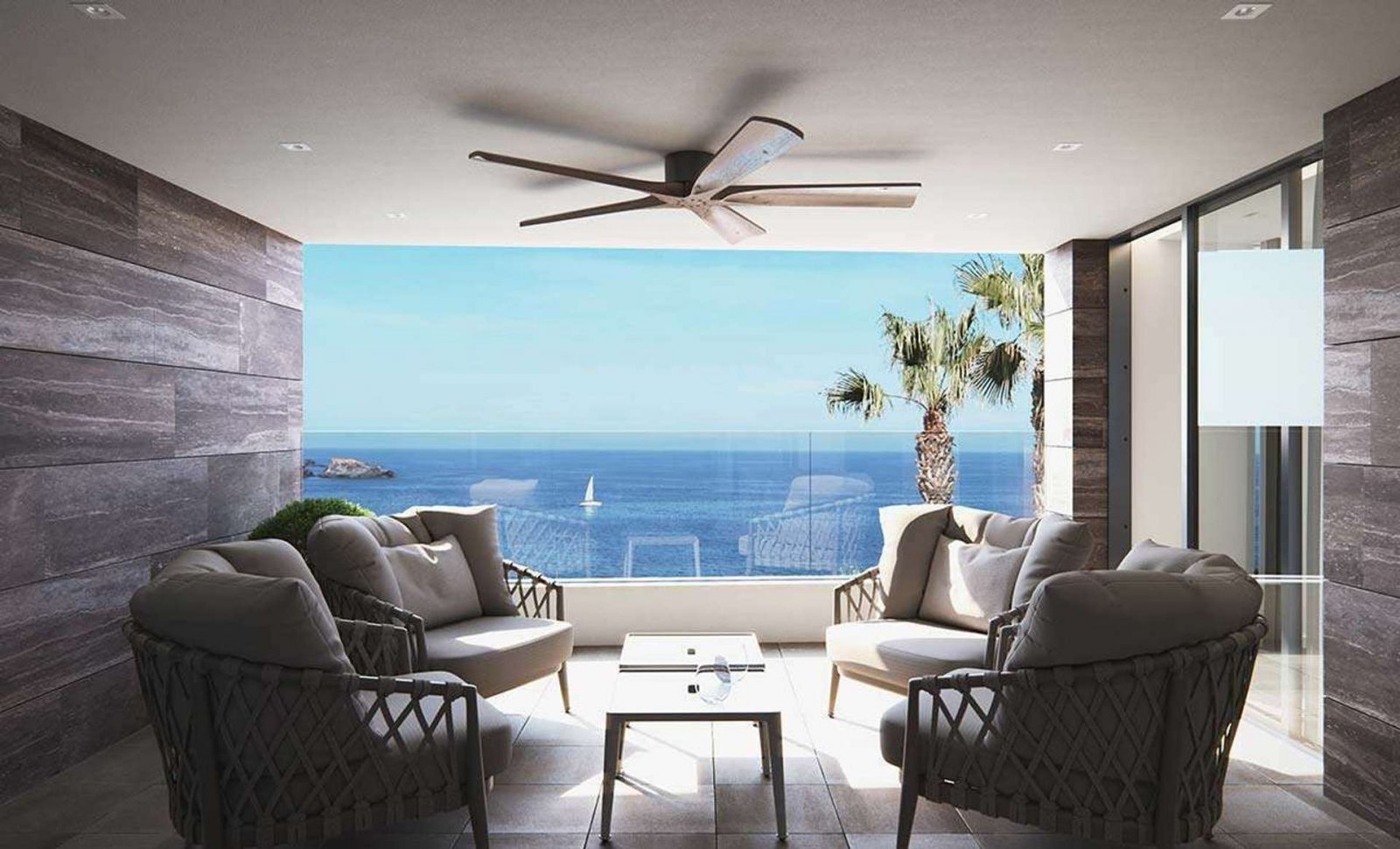 Luxusvilla mit Meerblick nur wenige Schritte vom Strand