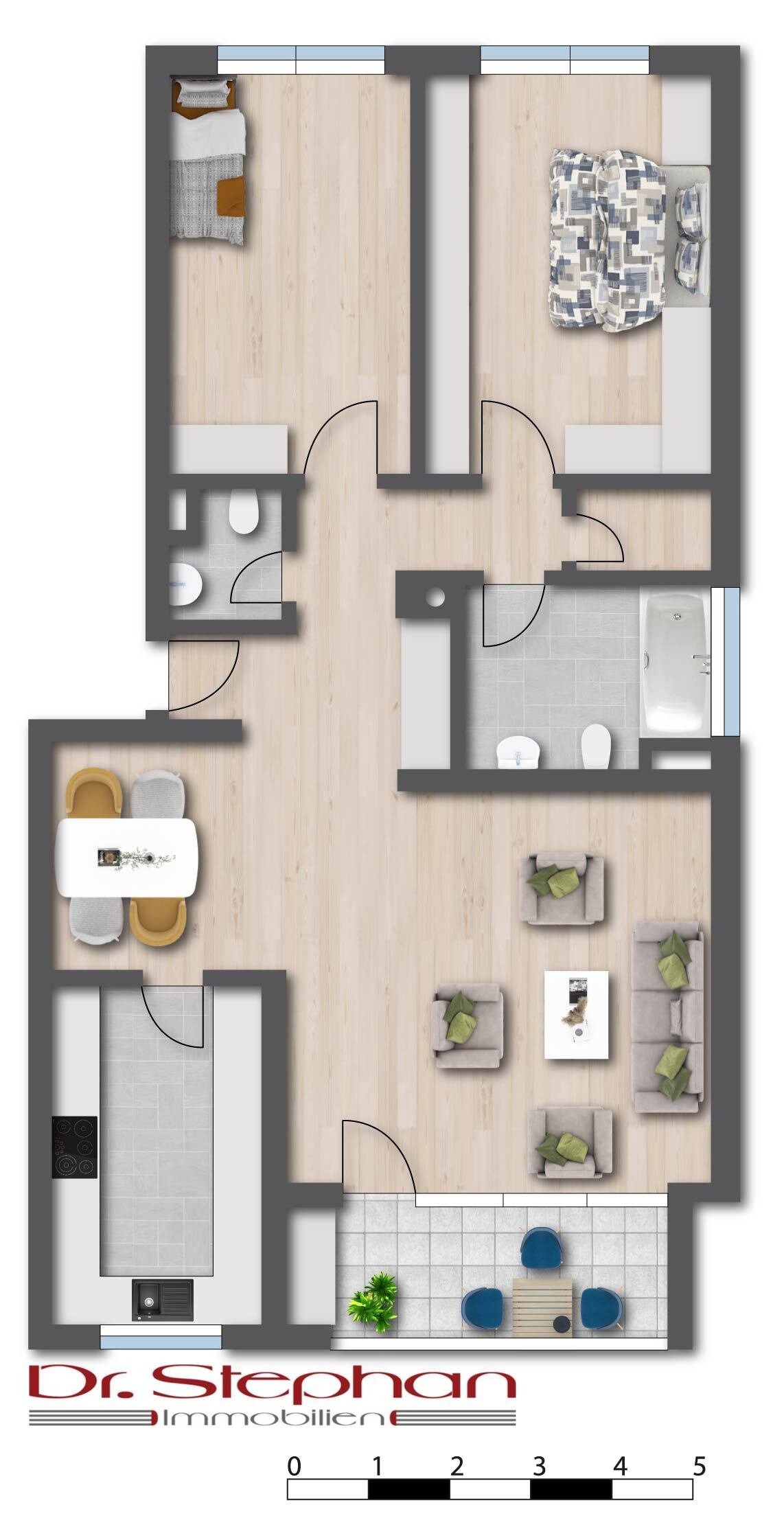 Gepflegtes Haus, helle Wohnung