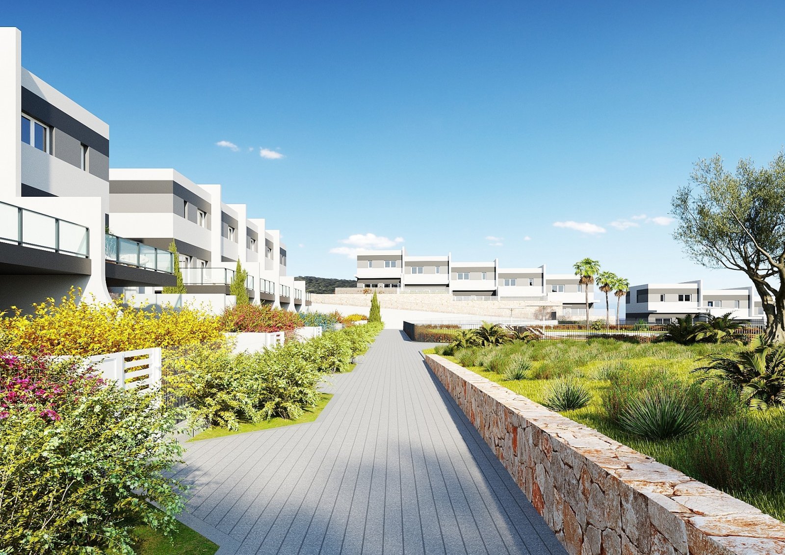 Moderne Reihenhausvilla mit Sonnenterrasse