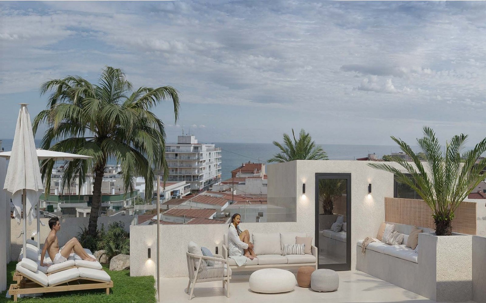 Modernes Apartment mit Terrasse nahe dem Strand