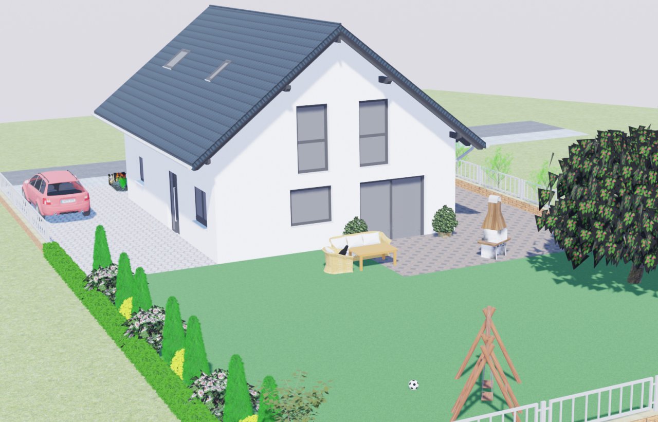 Vislualisierung Gartenansicht Vislualisierung Gartenansicht